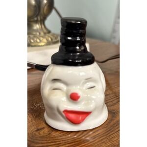 Vintage Clown Bell Head Ceramic Circus Creepy Kitsch Oddities Weird Shelf Decor